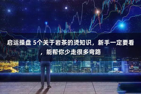 启运操盘 5个关于岩茶的烫知识,新手一定要看,能帮你少走很多弯路