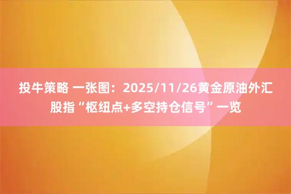 投牛策略 一张图:2025/11/26黄金原油外汇股指“枢纽点+多空持仓信号”一览